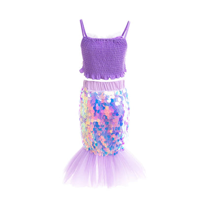 Rainbow Mermaid set for girls, detail view – Magic Tree Kids