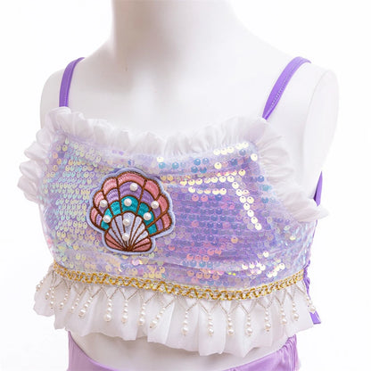 Rainbow Mermaid set for girls, back view – Magic Tree Kids