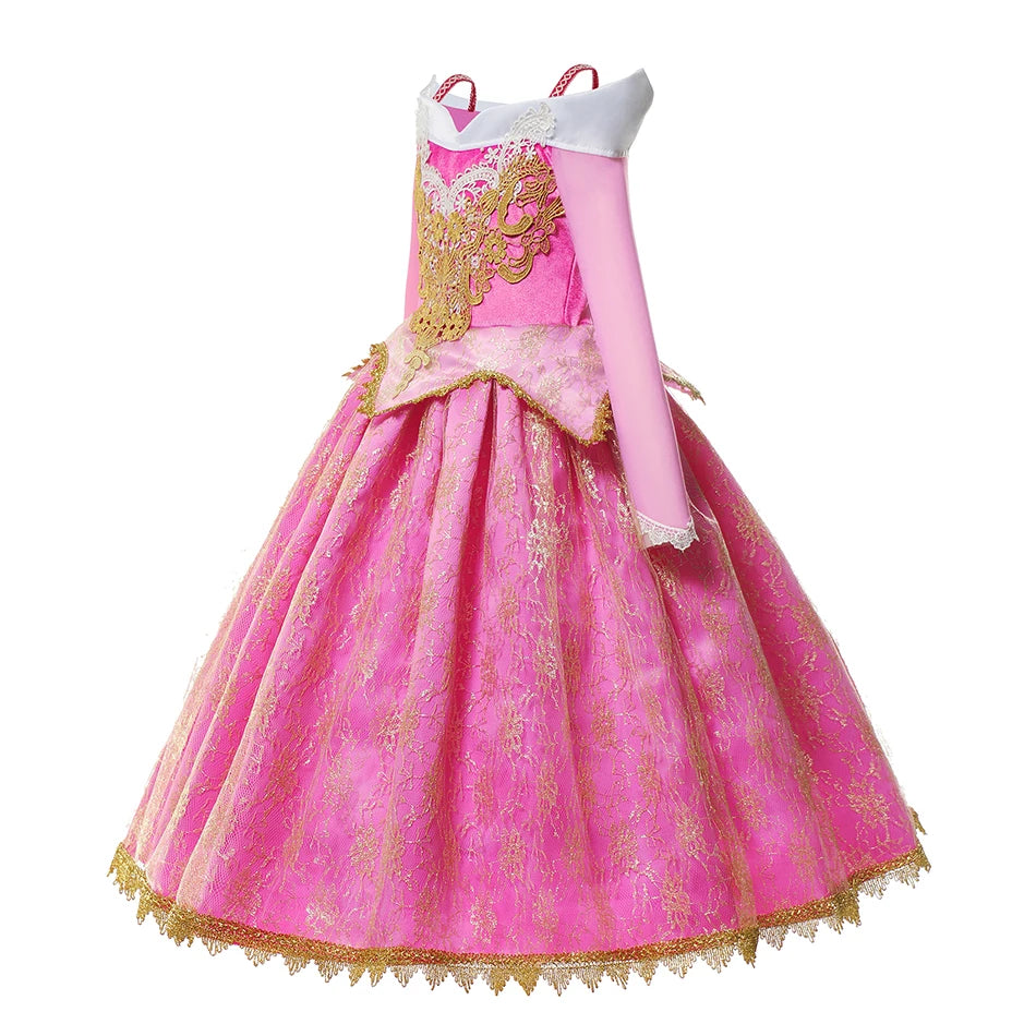 RoseDream Princess Costume for girls, detail view – Magic Tree Kids