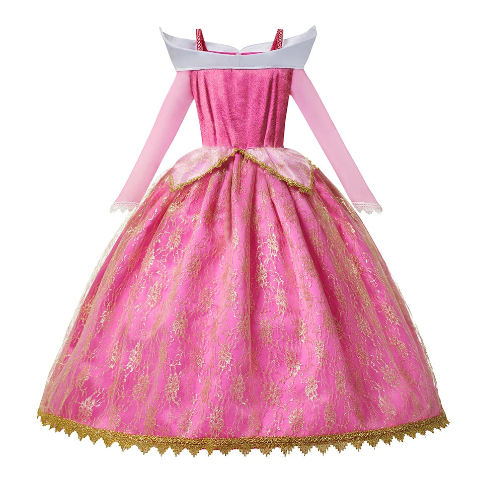 RoseDream Princess Costume for girls, back view – Magic Tree Kids