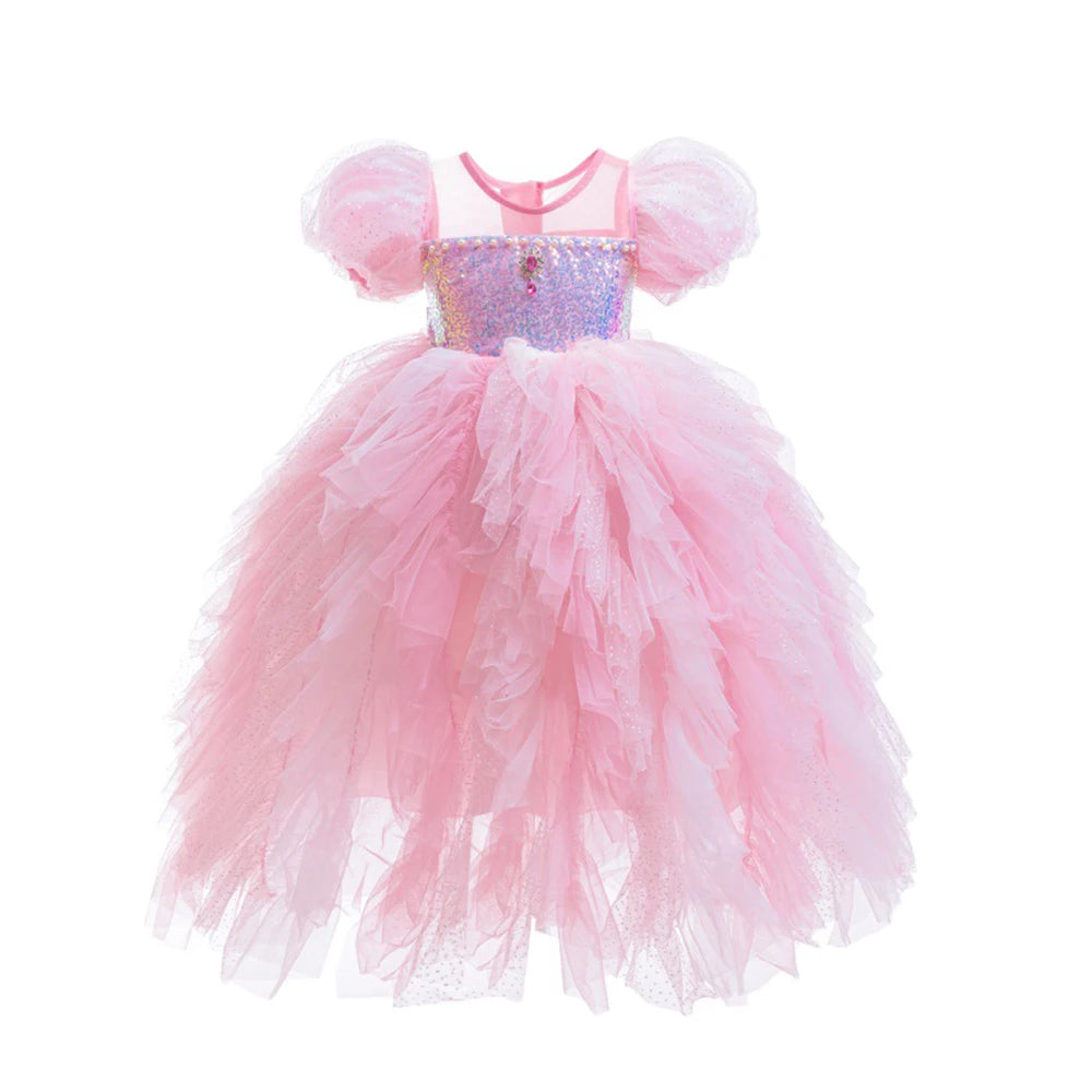 Royal Pink Blossom Gown for girls, full outfit – Magic Tree Kids