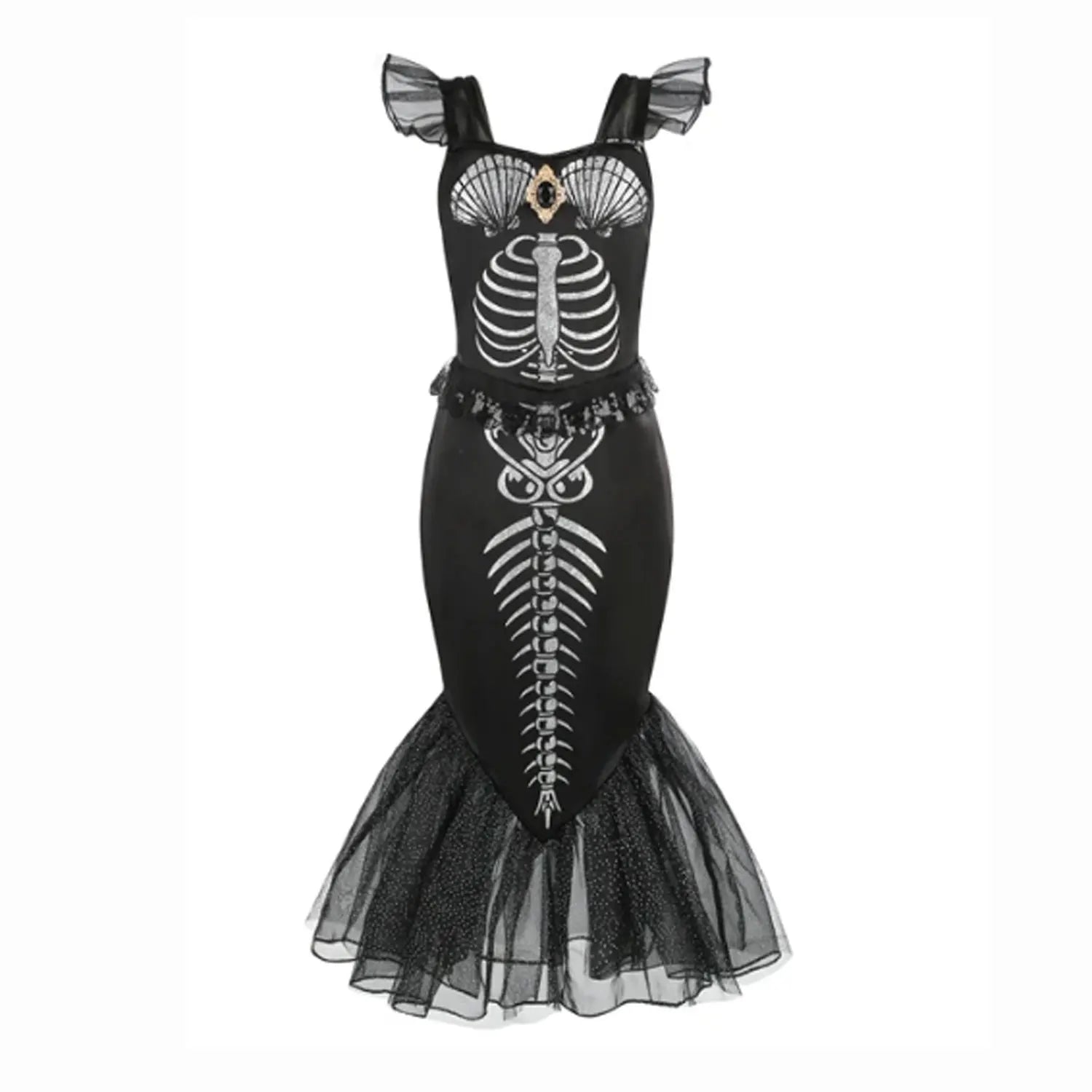 Ocean-inspired mermaid costume set with coordinating accessories