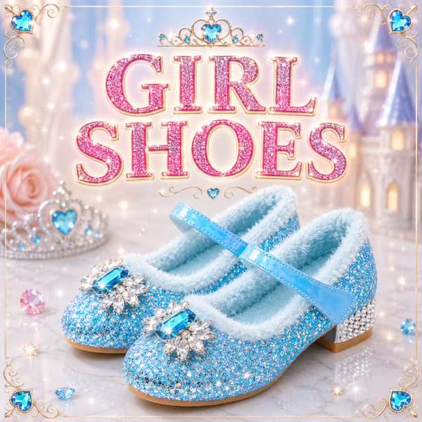 Girls shoes for special occasions - princess heels, flats and dress up footwear