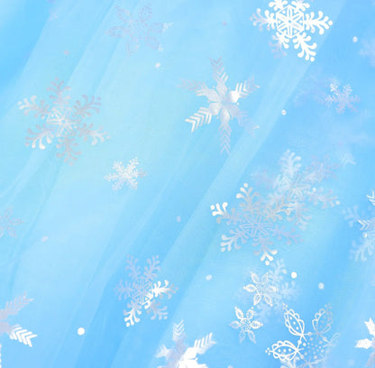 Snow Dream Queen ice princess costume for girls, close-up – Magic Tree Kids