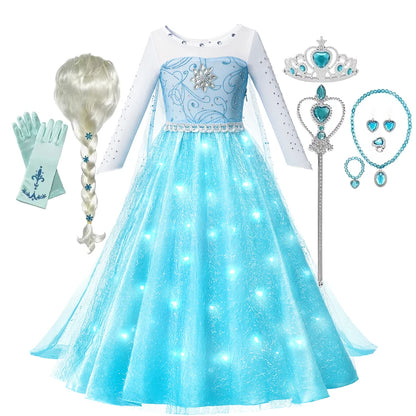 Snowlight Princess gown for girls – Magic Tree Kids