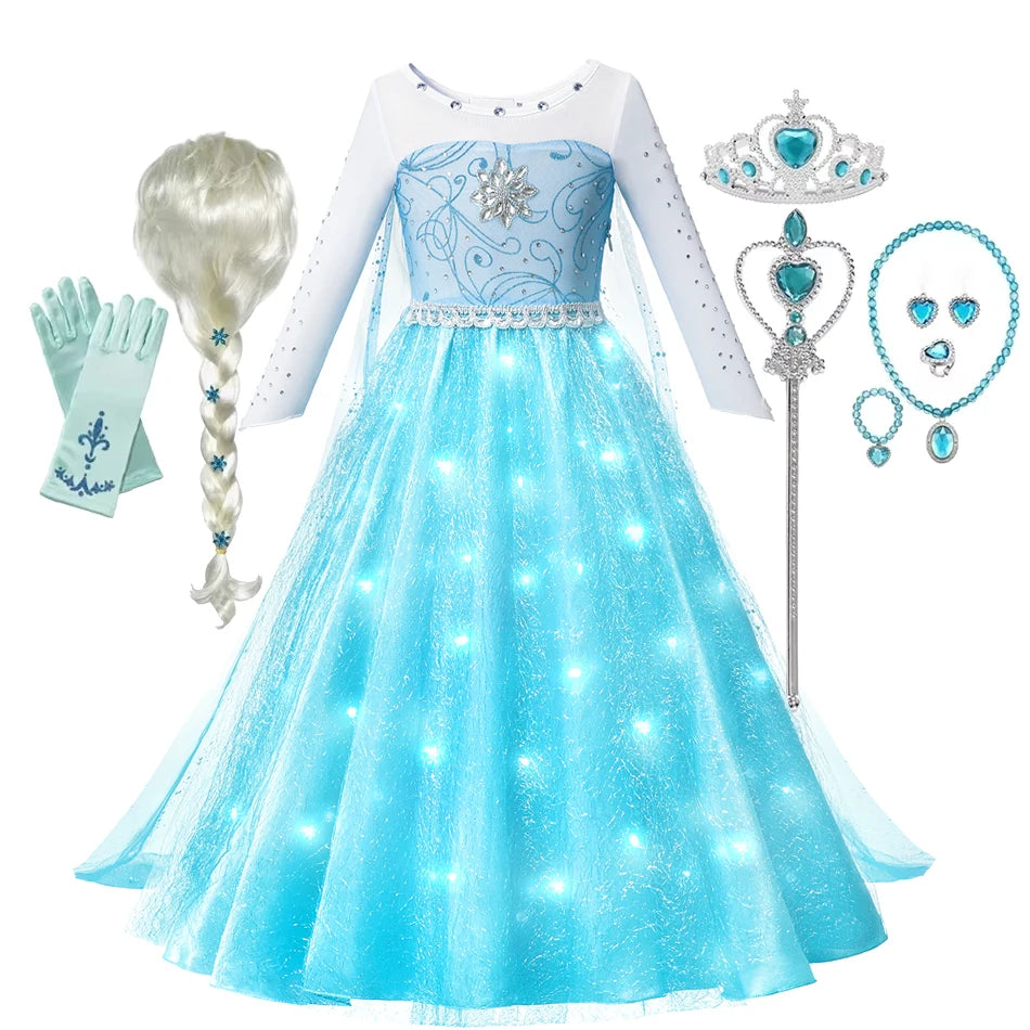Snowlight Princess gown for girls – Magic Tree Kids