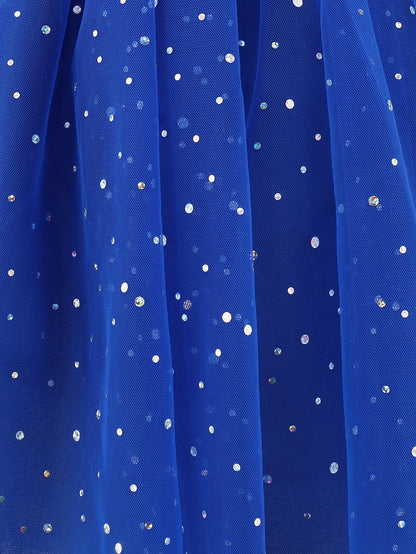 Full look of the pop-star inspired girls' twirl dress for parties and festivals
