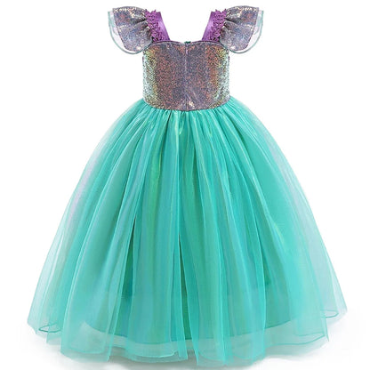 Undersea Sparkle dress for girls, sparkle detail – Magic Tree Kids