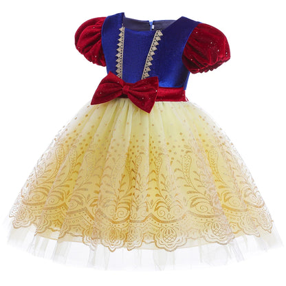 Velvet Blossom Royal Costume for girls, detail view – Magic Tree Kids