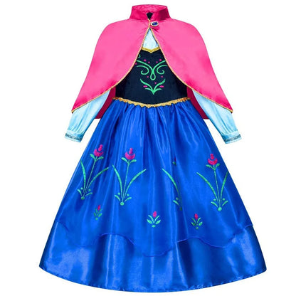 Winter Princess dress and wig set for girls, styling detail – Magic Tree Kids