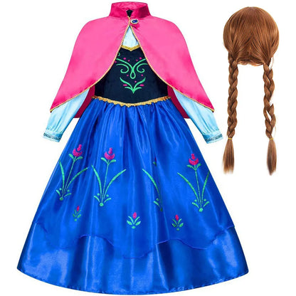 Winter Princess dress and wig set for girls – Magic Tree Kids
